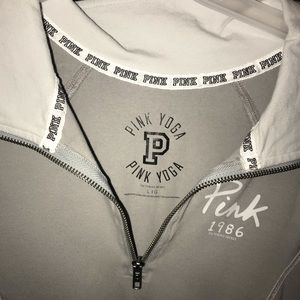 Victoria secret pink half zip size large